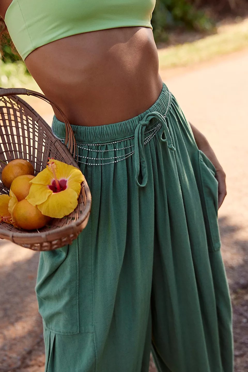 Quinn™ | Sommer Haremhosen mit Taschen