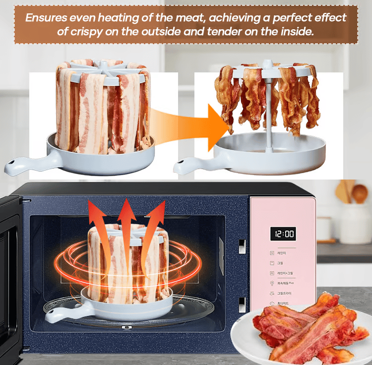 CrispTray | Mikrowellen-Baconschale für schnelles und gesundes Kochen