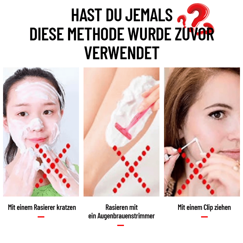 2+2 Gratis | Fleeky™ |  Manuelle Gesichtshaarepilierer