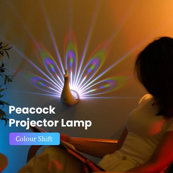 GlowFeather™ | Pfauen LED Projektionslicht