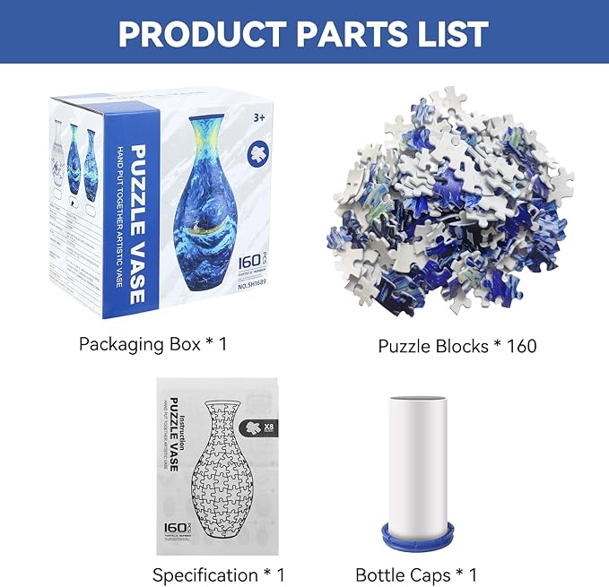 Blossomia™ | 3D Blumige Puzzle-Vasen-Dekoration