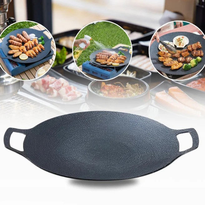 Perfect grill marks on food using grill pan