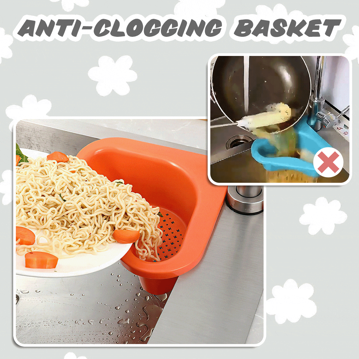 1+1 Gratis | CleanSink™ | Spülbeckenabflusskorb