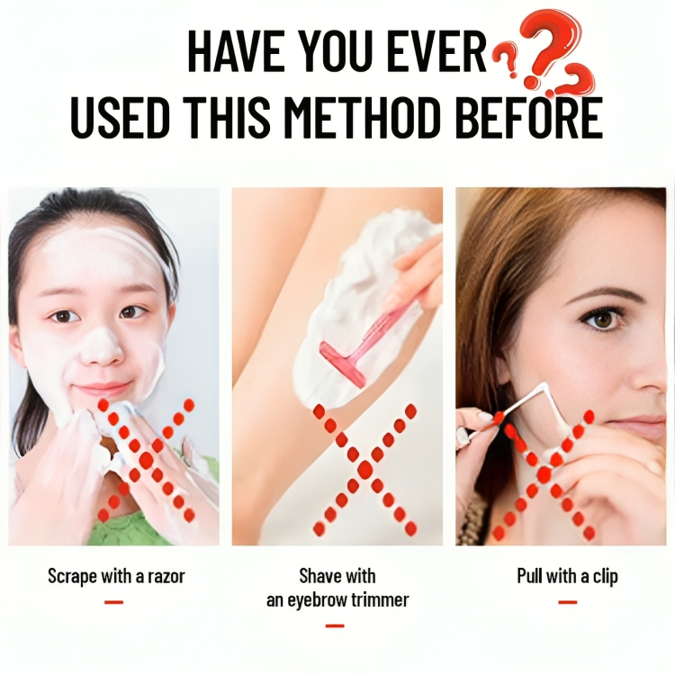 2+2 GRATIS | FemmeFuzz™  | Mühelose Gesichts-Haarentfernung für Frauen | Feder-Epilator für Oberlippe, Kinn & Wangen – Sanft, Präzise & Batteriefrei