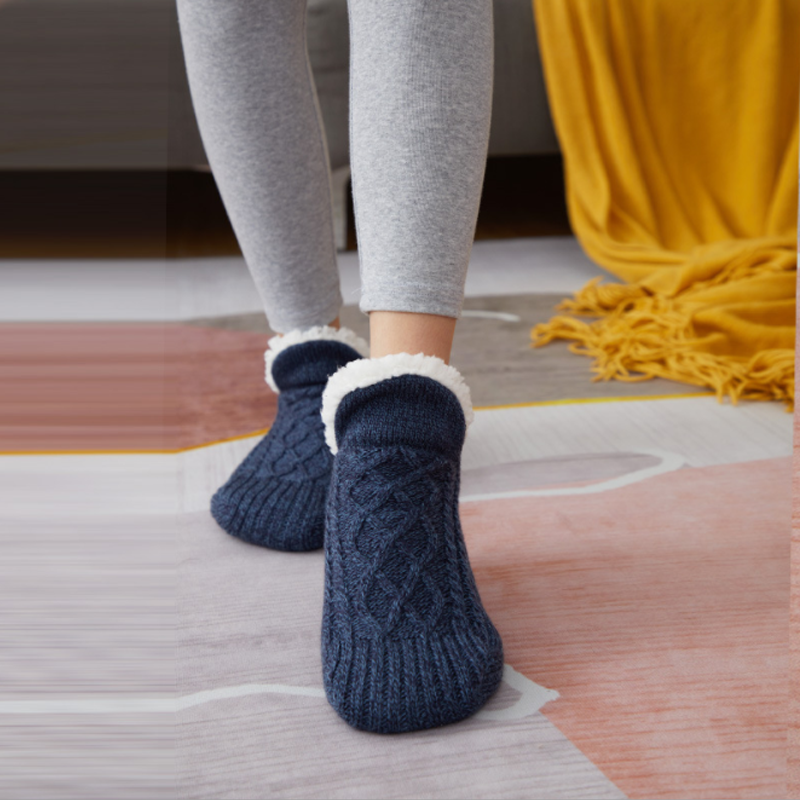 50% Rabatt | CozyFeet™ | Luxuriöse, wärmende Pantoffelsocken, die deine Füße umarmen