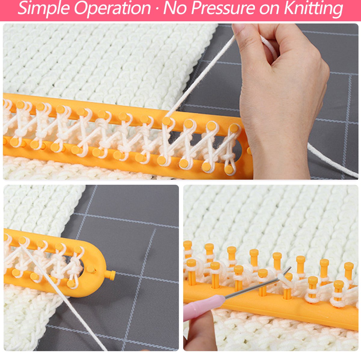 1+1 GRATIS | KnitEase™ | Nadelfreies Stricken leicht gemacht!