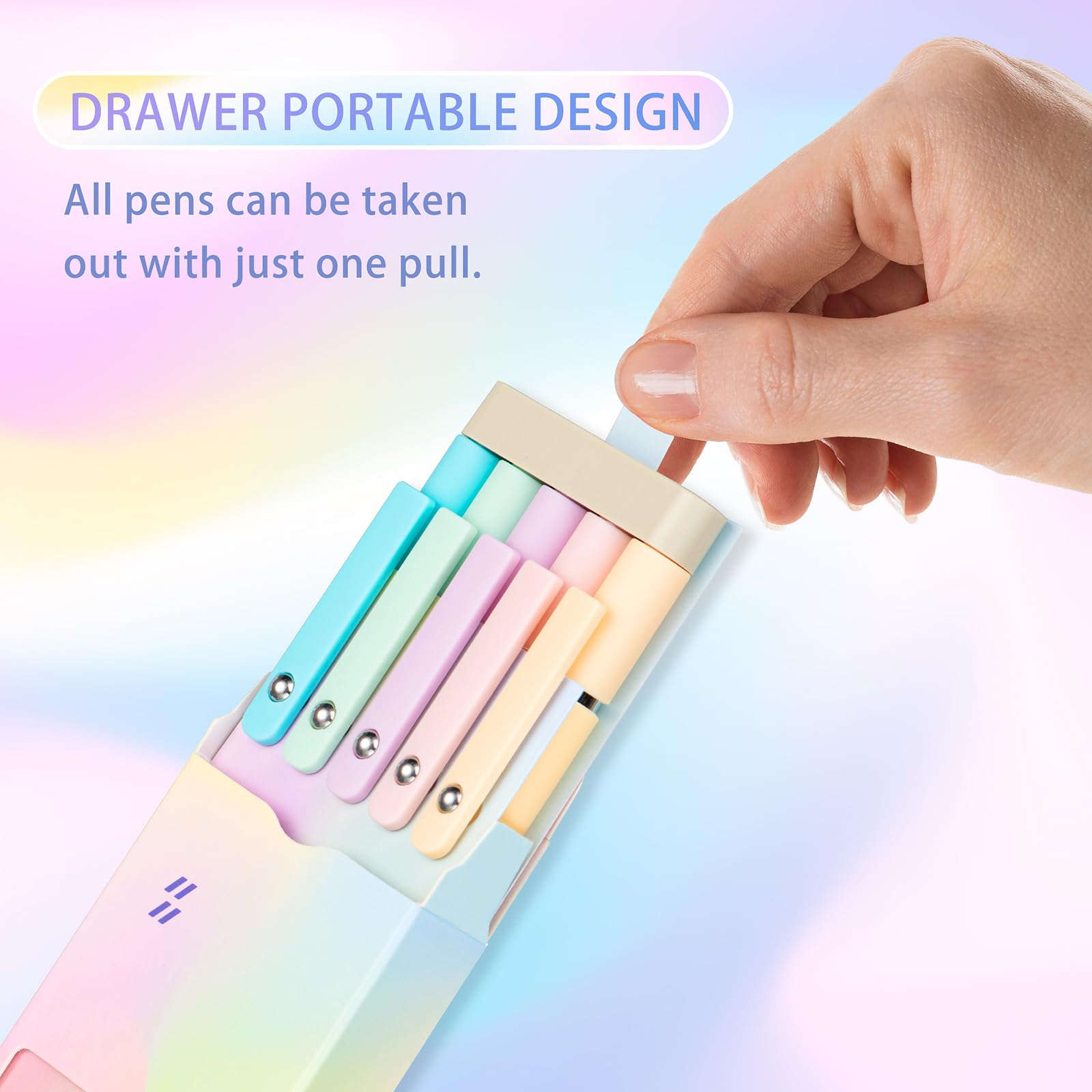 50% RABATT | PenLux™ | 5-teiliges Gelstift-Set mit Farbverlauf