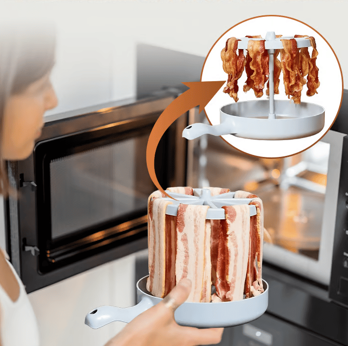CrispTray | Mikrowellen-Baconschale für schnelles und gesundes Kochen