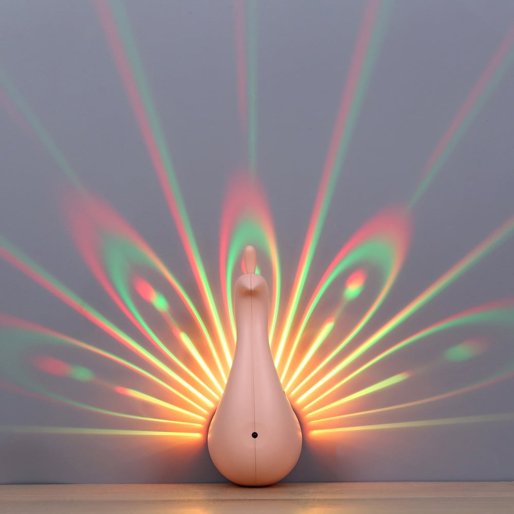 GlowFeather™ | Pfauen LED Projektionslicht