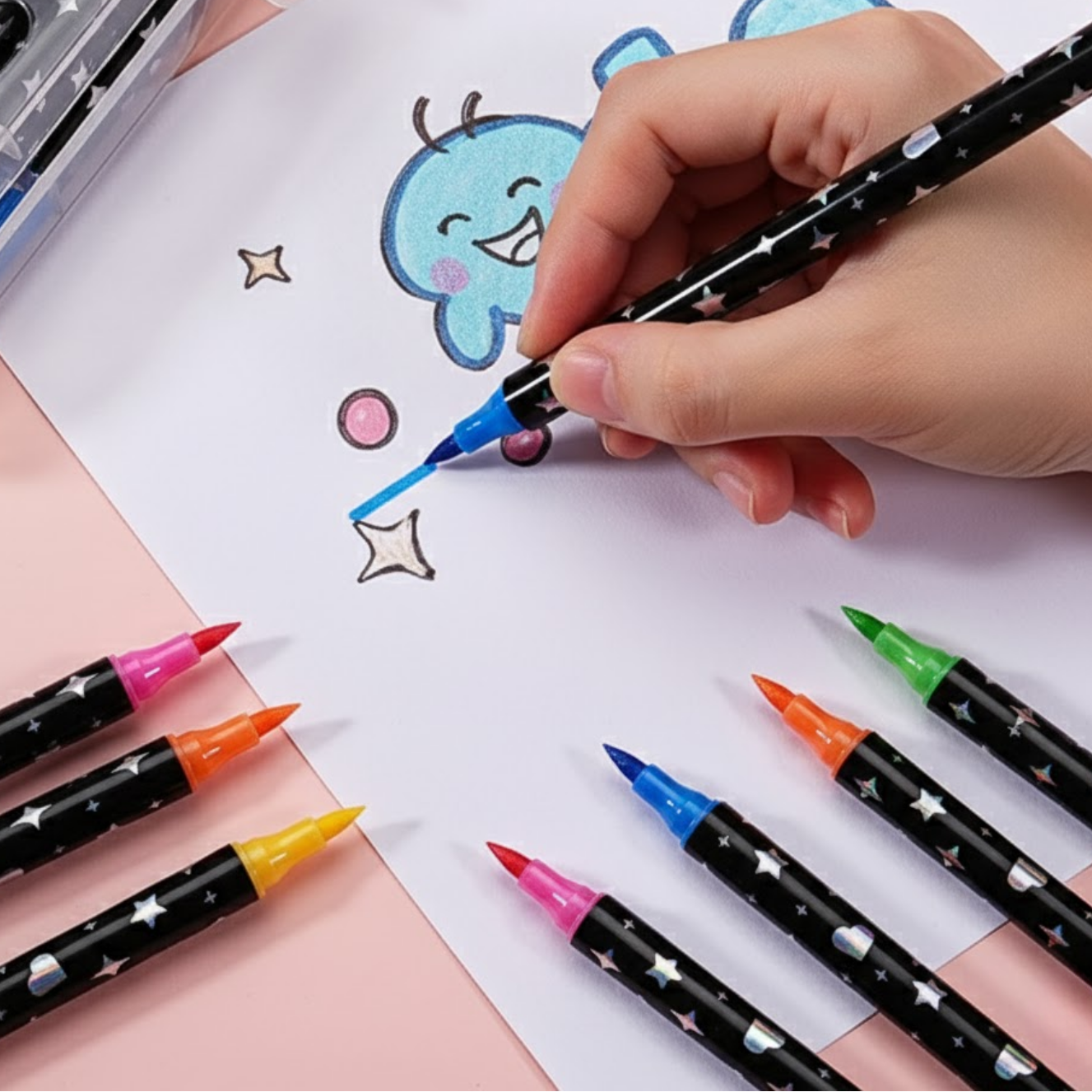 SparkLuxe™ | Doppelseitige Glitzerstifte für kreative Köpfe