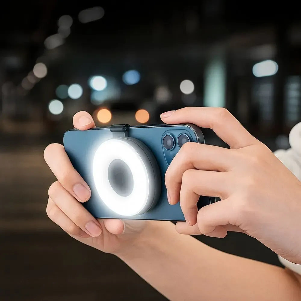 MagRingLight™ | Magnetischer Lichtdiffusor — Perfektes Licht für Foto & Livestream
