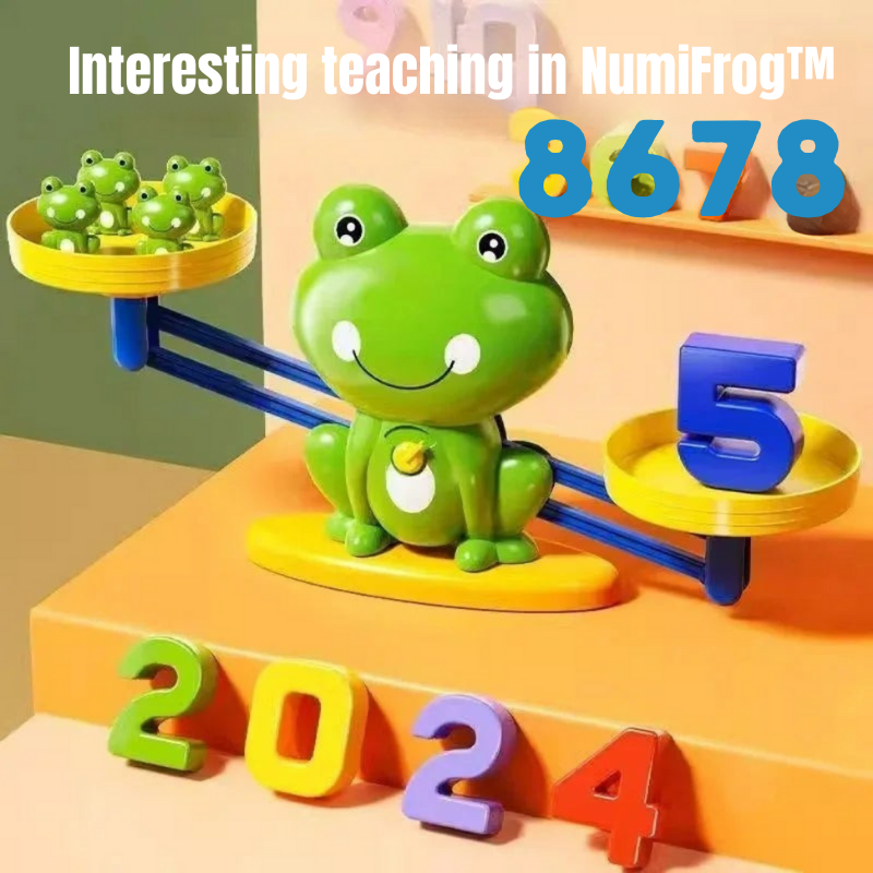50% RABATT | NumiFrog™ | Balance-Lernspiel – Spielerisch Zahlen, Zählen & Rechnen lernen