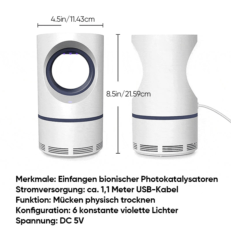 1+1 Gratis | Mückenkiller-Falle™ | Geräuschlose und effektive Mückenbekämpfung