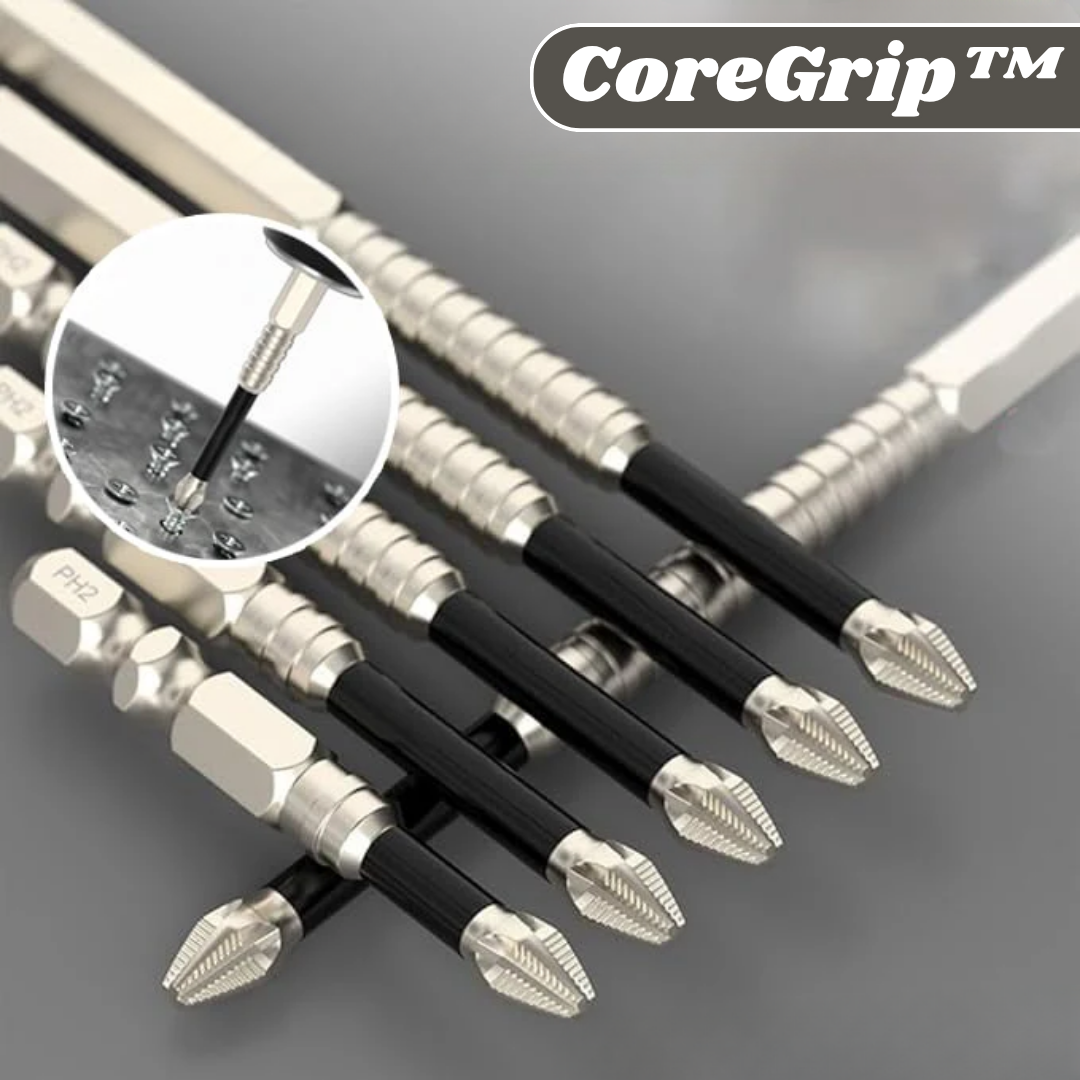 CoreGrip™ | Anti-Rutsch Bohrer-Bit Set
