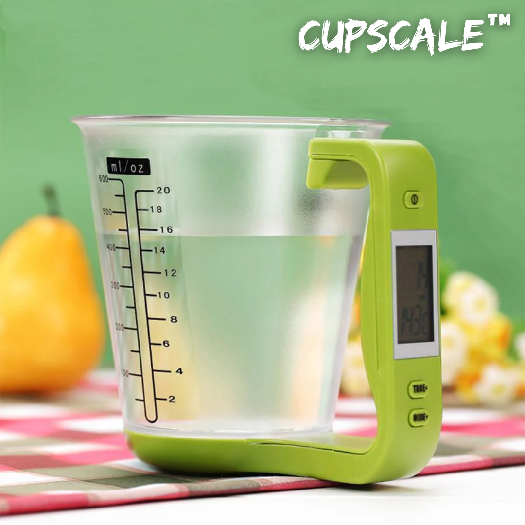 Messbecher Waage mit LCD Display | Digitale Küchenwaage | 600ML Kapazität