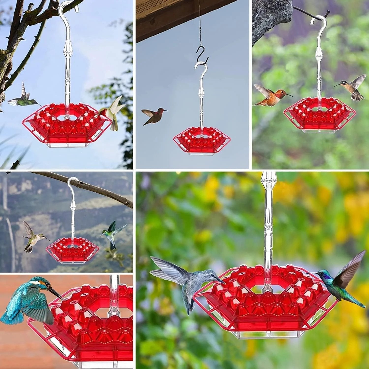 SkySip | Charmante hängende Kolibri-Futterstelle für draußen