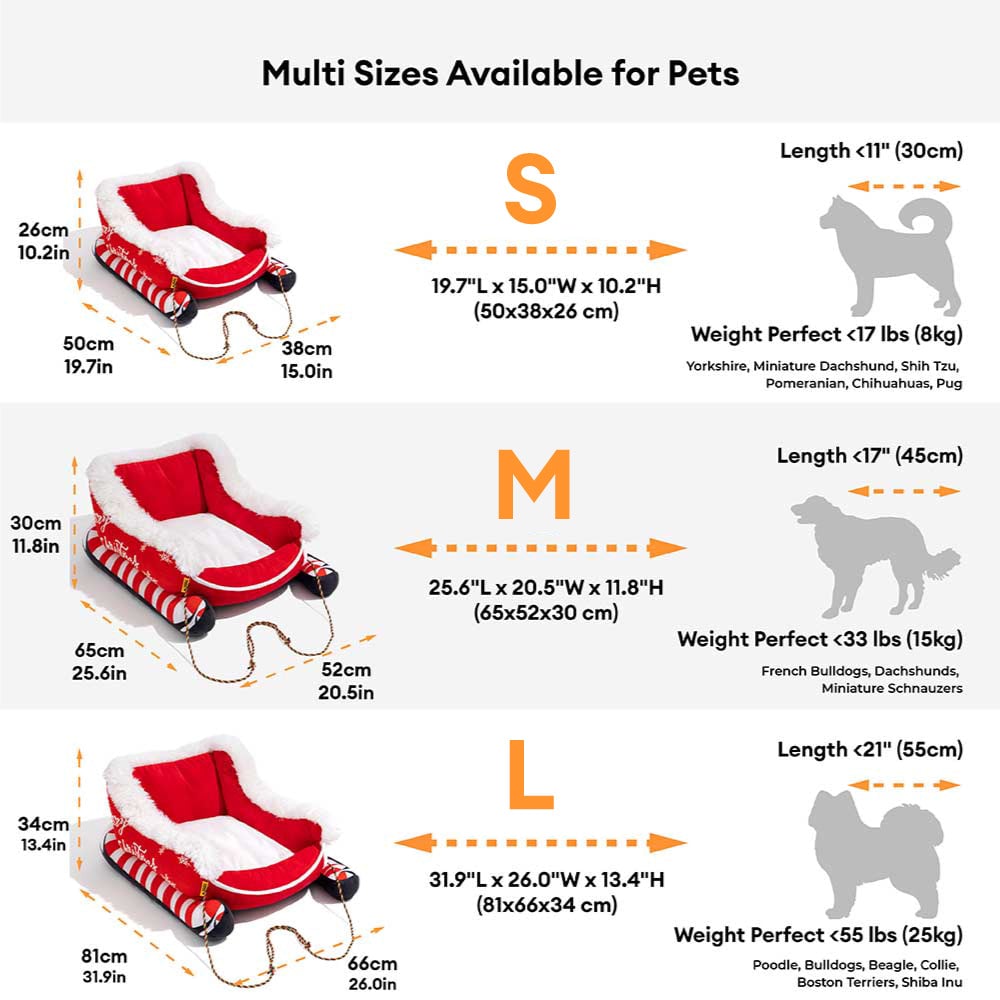 PawSleigh™ |  Das saisonale Hundebett für gemütliche Winterträume