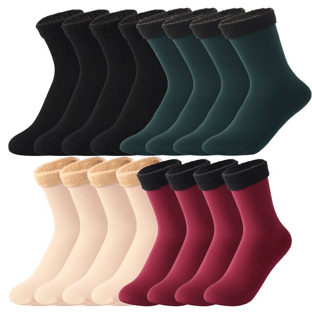 2+2 GRATIS | WarmFeet™ | Winter-Samt-Socken