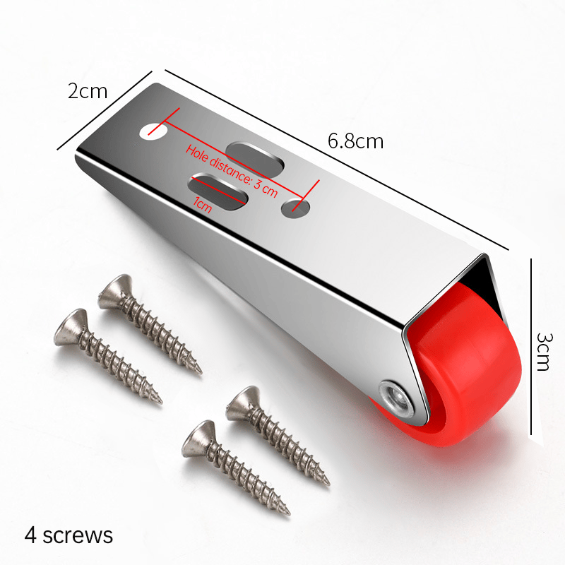1+1 GRATIS | SqueakSafe™ | Drehbare Türrolle mit langem Halter