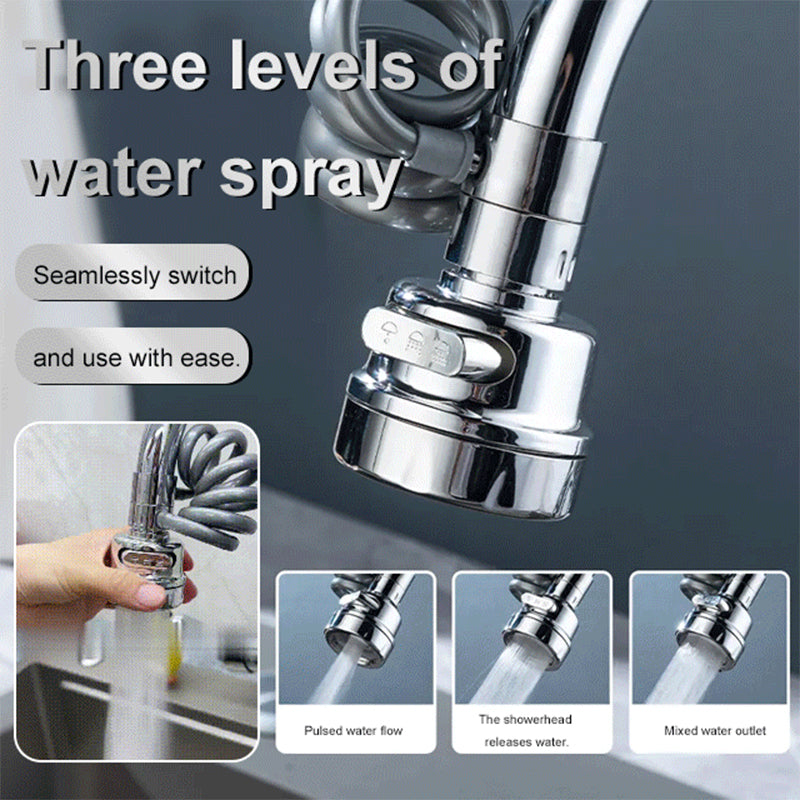 Wasserhahnaufsatz | 360° Flexibel & Drehbar | Mehr Kontrolle beim Spülen