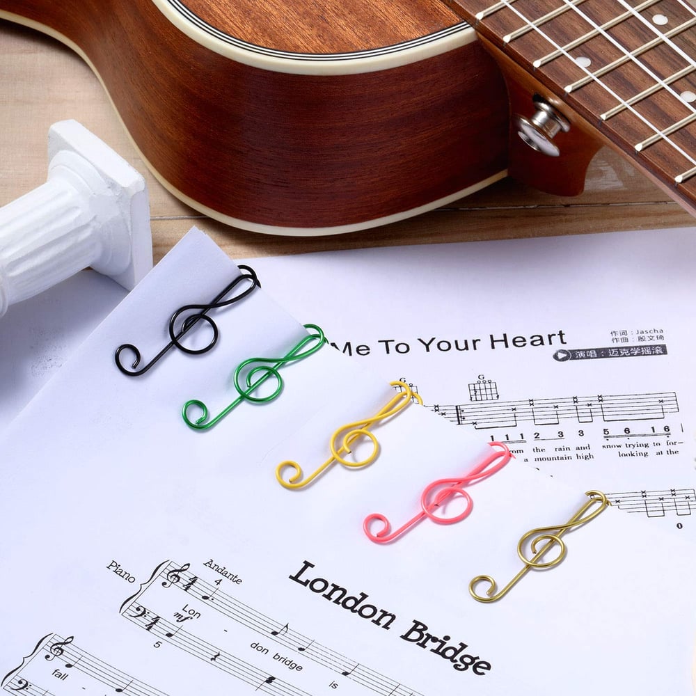 MelodyClips™ | Musiknoten-Büroklammern – für Schule, Büro & kreative Geschenke