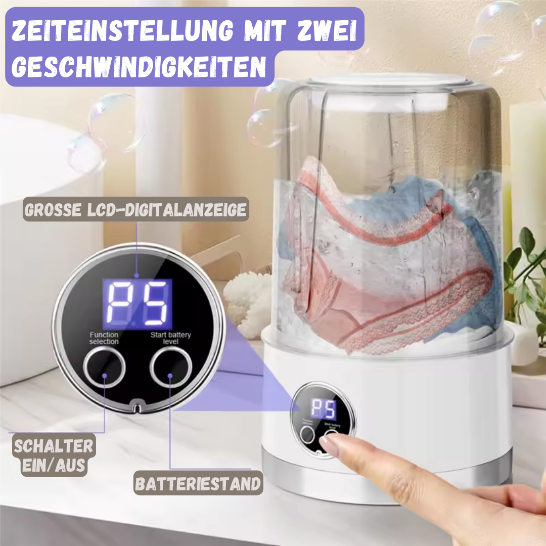 TurboTide™ | Tragbare Mini-Waschmaschine