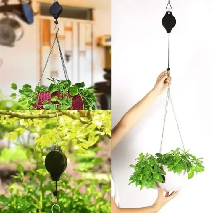 1+1 Gratis | PlantRetract™ | Höhenverstellbares Pflanzen-Aufhängeset