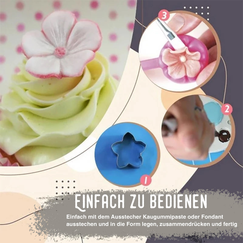 SweetPetal | Kuchen Blumenblüten-Zucker-Kunstform