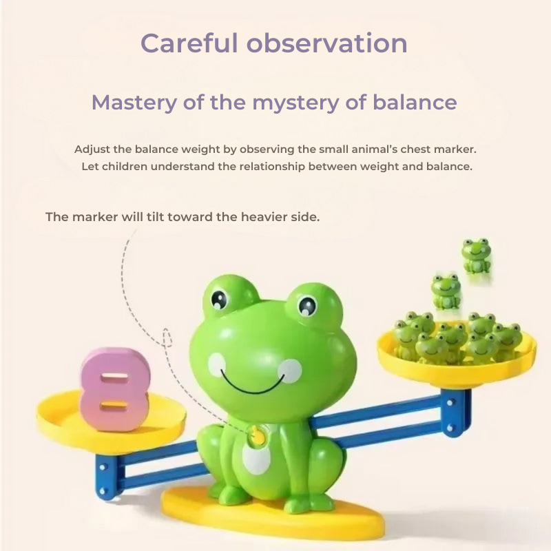 50% RABATT | NumiFrog™ | Balance-Lernspiel – Spielerisch Zahlen, Zählen & Rechnen lernen
