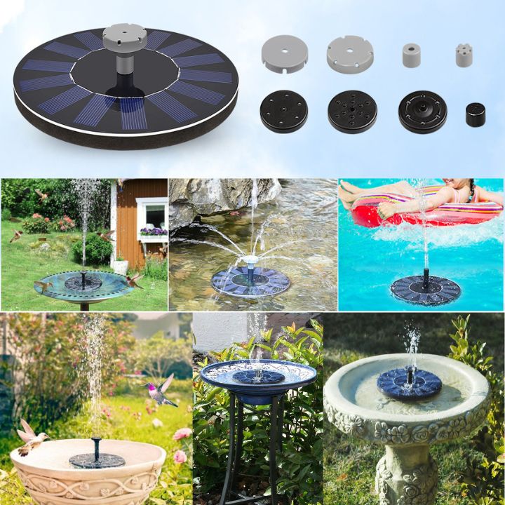 SunSpring™ | Solarbetriebener Schwimmender Gartenbrunnen
