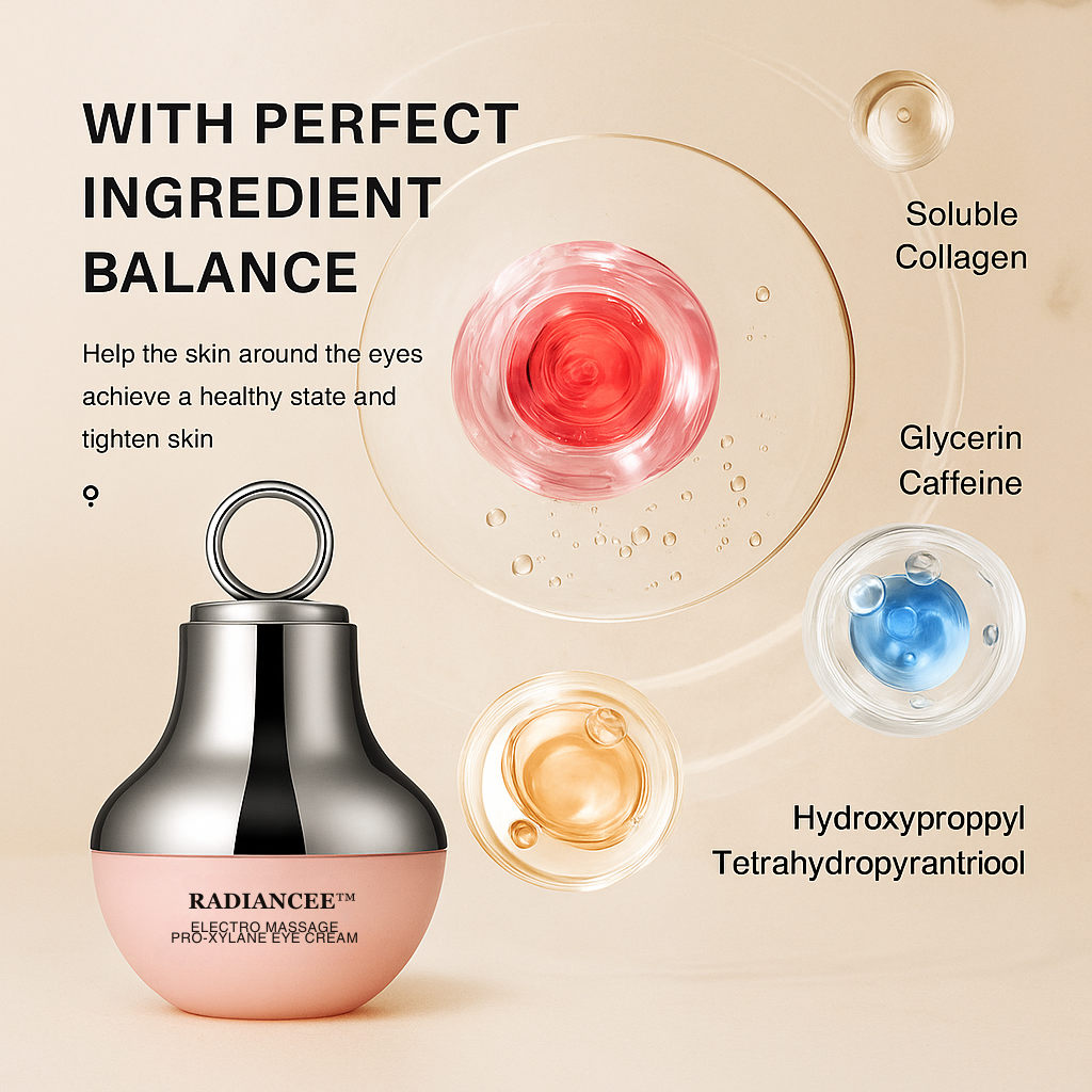 50% Rabatt | Radiancee™ | Premium Augencreme mit Mikro-Vibrationsmassage