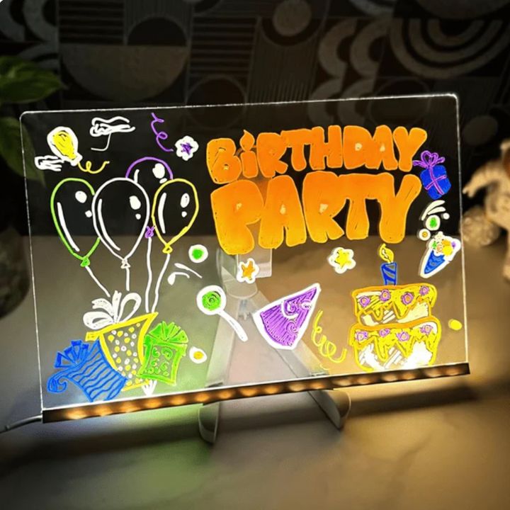 MagicBoard™ |  Acryl Schreibbrett mit Licht