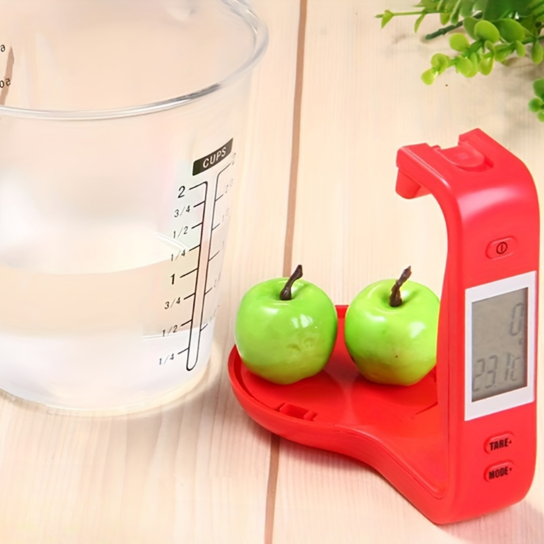 Messbecher Waage mit LCD Display | Digitale Küchenwaage | 600ML Kapazität