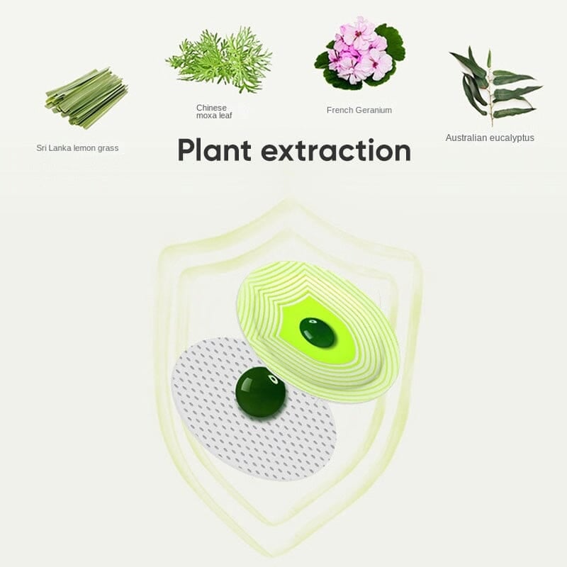 10+10 Gratis | NaturShield™ | Effektive Mückenpflaster mit beruhigendem Kräuterduft