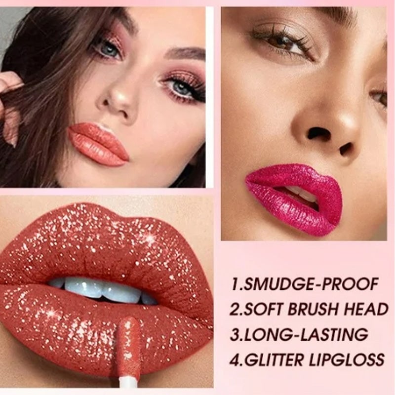 1+1 Gratis | GlimmerLip™ | Diamant Metallic Glitter Liquid Lipstick