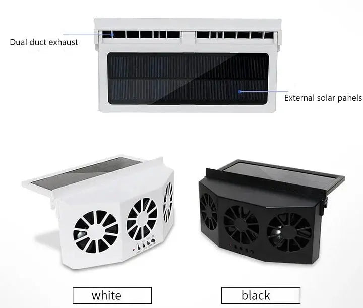 SunChill™ | Solarbetriebener tragbarer Auto-Kühlventilator