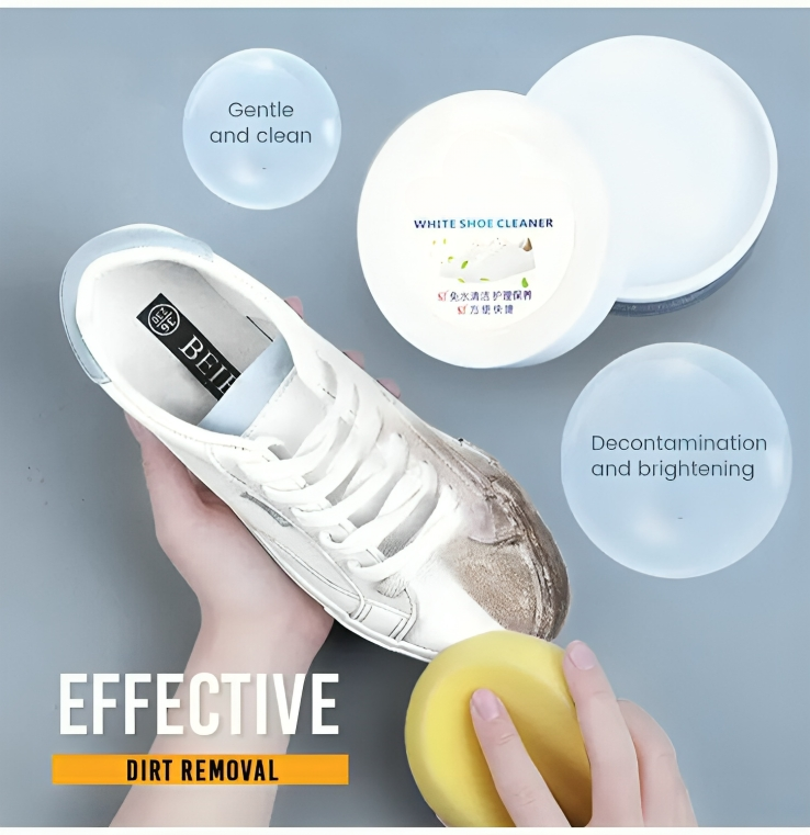 1+1 GRATIS | CreamKleen™ | Schnell, sanft und effektiv – für blitzsaubere Sneaker, Lederschuhe & mehr!