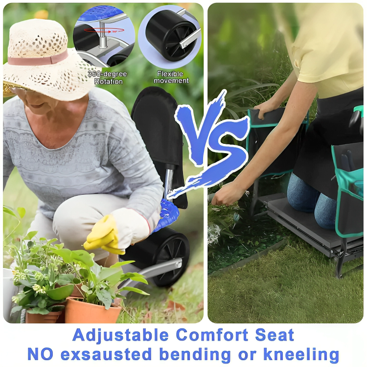 SpinnySeat™ | 360° Ergonomischer Gartenhocker