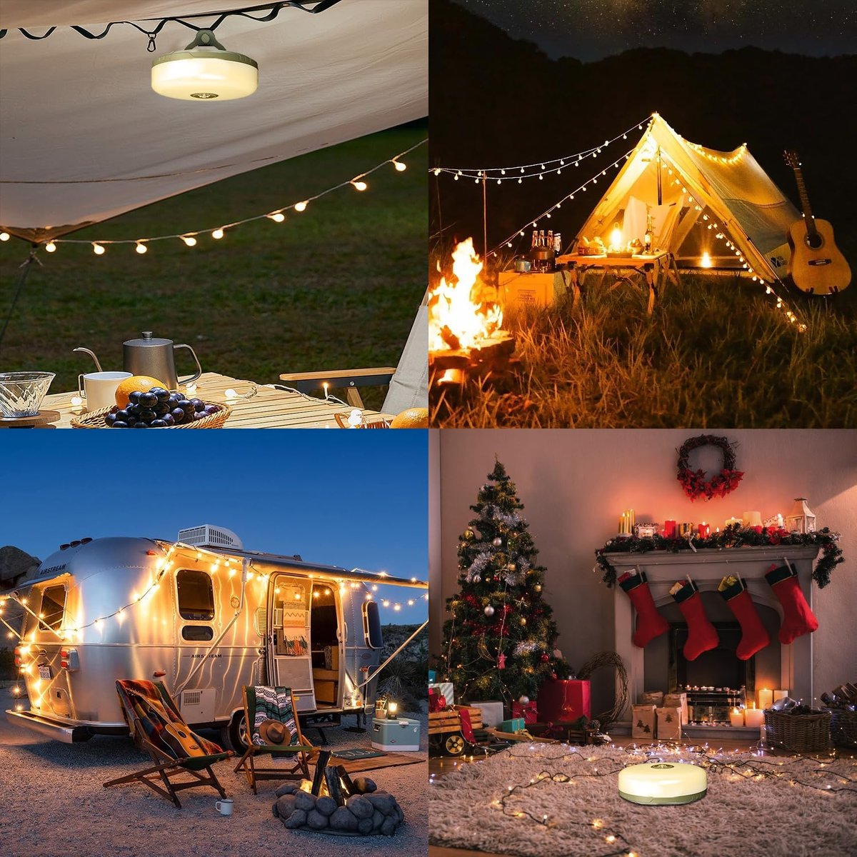CampLite™ | 4-in-1 Campinglicht mit RGB-Lichterkette & Powerbank