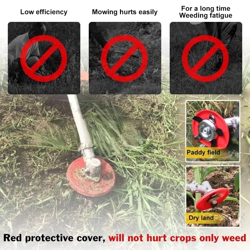 GardenPro | Amphibisches Unkrautentferner-Scheibenset – Mühelos Unkraut entfernen überall
