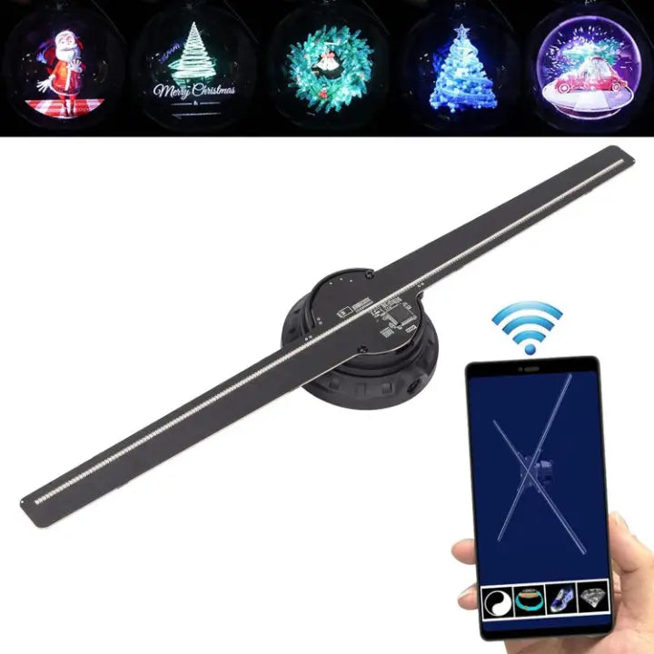 HoloGlow™ | 3D Holografischer LED-Display-Ventilator