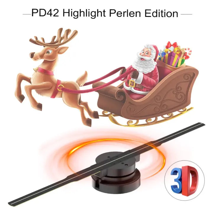 HoloGlow™ | 3D Holografischer LED-Display-Ventilator