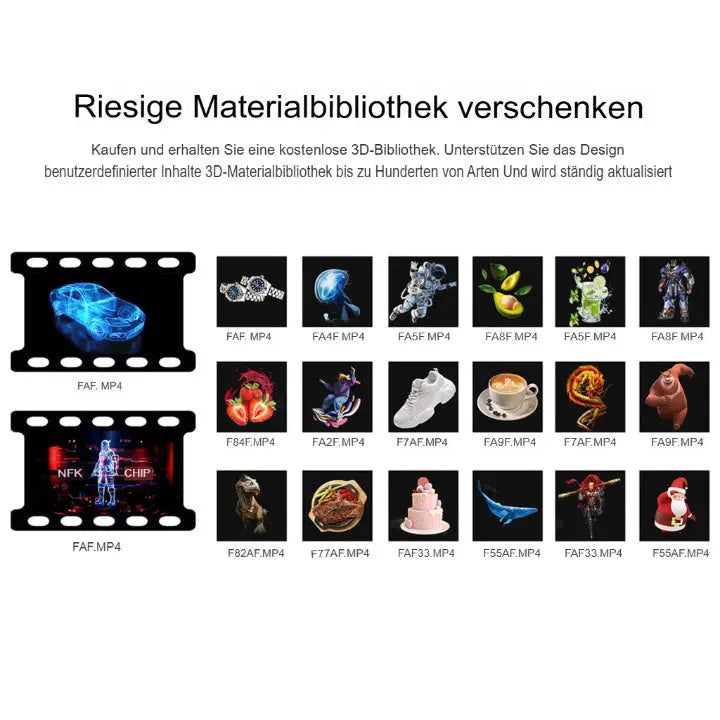 HoloGlow™ | 3D Holografischer LED-Display-Ventilator