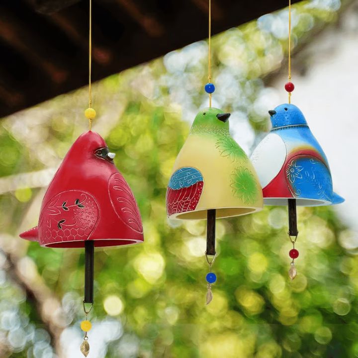 1+1 Gratis | VogelKlang | Vogelklang-Glocke – Elegantes Windspiel für Garten