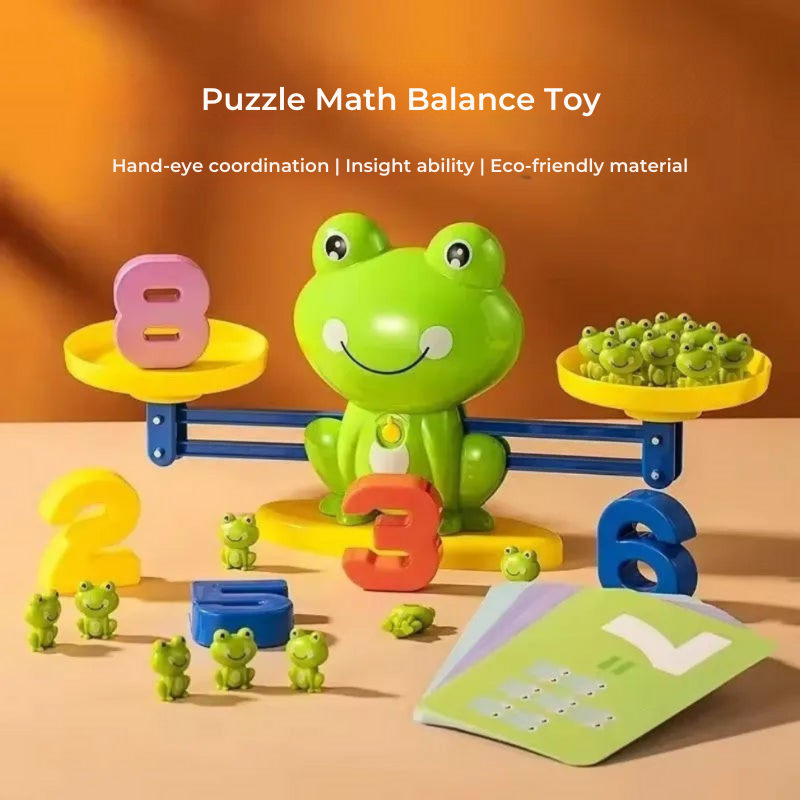 50% RABATT | NumiFrog™ | Balance-Lernspiel – Spielerisch Zahlen, Zählen & Rechnen lernen