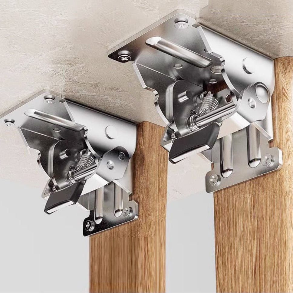 1+1 GRATIS | FoldClamp™ | Faltbare, hochbelastbare Eckhalterungen mit Verriegelungsmechanismus