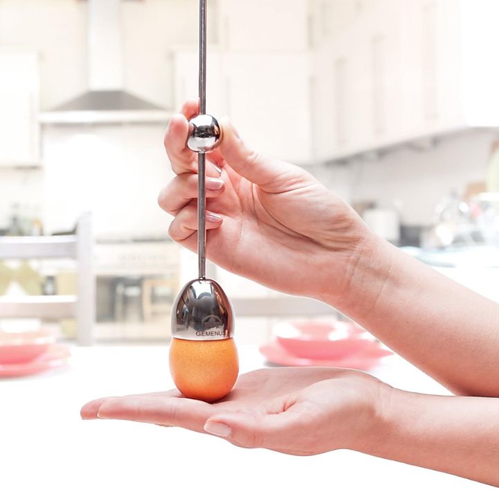 1+1 Gratis | Eggello™ | Edelstahl-Eieröffner – Präzises Öffnen mit Klopfeffekt