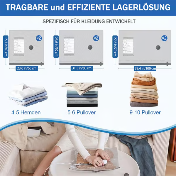 50% RABATT | SpaceSaver™ | Kompressionsbeutel