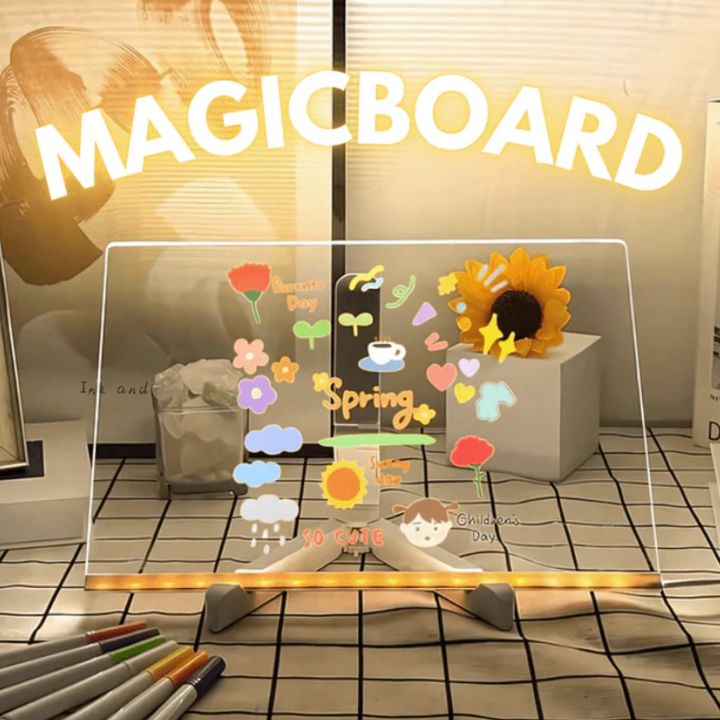 MagicBoard™ |  Acryl Schreibbrett mit Licht