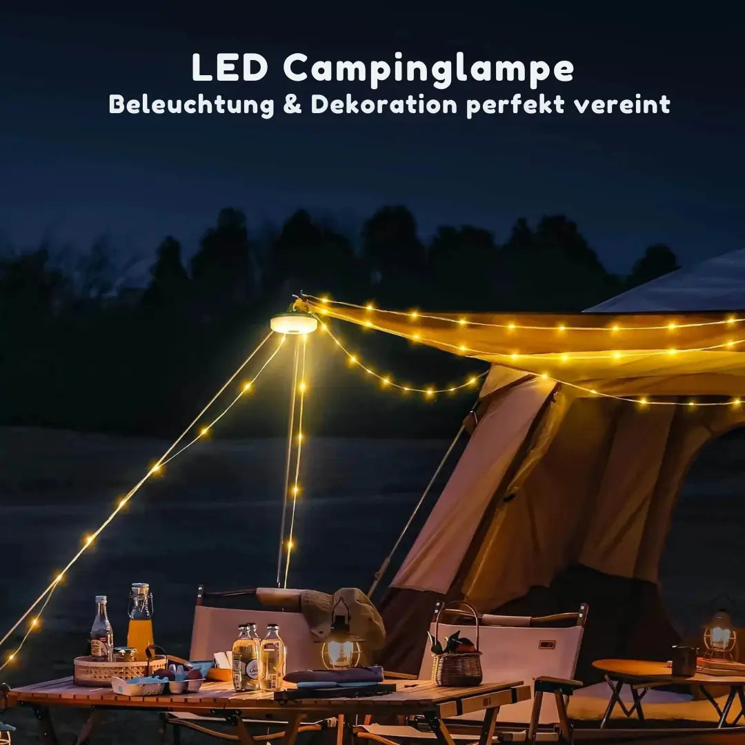 CampGlow™ | 4-in-1 Multifunktions-Campinglicht – Licht, Strom & Komfort